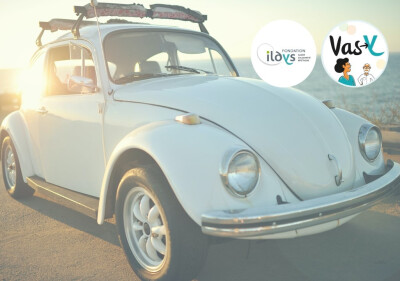 voiture 2CV soleil couchant